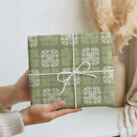 Vesuvian Green Palaka Quilt Hawaii Wrapping Paper Traditional Hawaii-plaid Pattern - Polynesian Pride