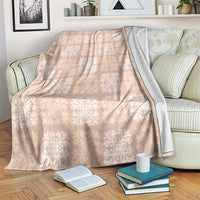 Beige Palaka Quilt Hawaii Blanket Traditional Hawaii-plaid Pattern - Polynesian Pride