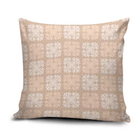 Beige Palaka Quilt Hawaii Pillow Cover Traditional Hawaii-plaid Pattern - Polynesian Pride