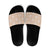 Beige Palaka Quilt Hawaii Slide Sandals Traditional Hawaii-plaid Pattern - Polynesian Pride