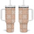 Beige Palaka Quilt Hawaii Tumbler With Handle Traditional Hawaii-plaid Pattern - Polynesian Pride