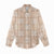 Beige Palaka Quilt Hawaii Women Casual Shirt Traditional Hawaii-plaid Pattern - Polynesian Pride