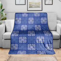 Royal Blue Palaka Quilt Hawaii Blanket Traditional Hawaii-plaid Pattern - Polynesian Pride