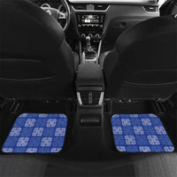 Royal Blue Palaka Quilt Hawaii Car Mats Traditional Hawaii-plaid Pattern - Polynesian Pride