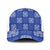 Royal Blue Palaka Quilt Hawaii Mesh Trucker Cap Traditional Hawaii-plaid Pattern - Polynesian Pride