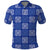 Royal Blue Palaka Quilt Hawaii Polo Shirt Traditional Hawaii-plaid Pattern - Polynesian Pride