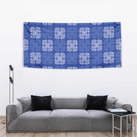 Royal Blue Palaka Quilt Hawaii Tapestry Traditional Hawaii-plaid Pattern - Polynesian Pride