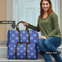 Royal Blue Palaka Quilt Hawaii Travel Bag Traditional Hawaii-plaid Pattern - Polynesian Pride