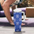 Royal Blue Palaka Quilt Hawaii Tumbler With Handle Traditional Hawaii-plaid Pattern - Polynesian Pride