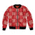 Red Palaka Quilt Hawaii Bomber Jacket Traditional Hawaii-plaid Pattern - Polynesian Pride