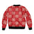 Red Palaka Quilt Hawaii Bomber Jacket Traditional Hawaii-plaid Pattern - Polynesian Pride