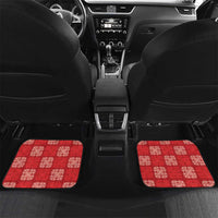 Red Palaka Quilt Hawaii Car Mats Traditional Hawaii-plaid Pattern - Polynesian Pride