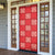 Red Palaka Quilt Hawaii Door Cover Traditional Hawaii-plaid Pattern - Polynesian Pride