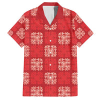 Red Palaka Quilt Hawaii Family Matching Puletasi and Hawaiian Shirt Traditional Hawaii-plaid Pattern - Polynesian Pride