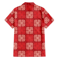 Red Palaka Quilt Hawaii Family Matching Puletasi and Hawaiian Shirt Traditional Hawaii-plaid Pattern - Polynesian Pride