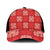 Red Palaka Quilt Hawaii Mesh Trucker Cap Traditional Hawaii-plaid Pattern - Polynesian Pride
