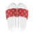 Red Palaka Quilt Hawaii Slide Sandals Traditional Hawaii-plaid Pattern - Polynesian Pride