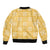 Yellow Palaka Quilt Hawaii Sleeve Zip Bomber Jacket Traditional Hawaii-plaid Pattern - Polynesian Pride