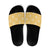 Yellow Palaka Quilt Hawaii Slide Sandals Traditional Hawaii-plaid Pattern - Polynesian Pride