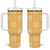 Yellow Palaka Quilt Hawaii Tumbler With Handle Traditional Hawaii-plaid Pattern - Polynesian Pride