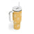 Yellow Palaka Quilt Hawaii Tumbler With Handle Traditional Hawaii-plaid Pattern - Polynesian Pride