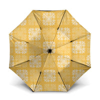 Yellow Palaka Quilt Hawaii Umbrella Traditional Hawaii-plaid Pattern - Polynesian Pride