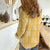 Yellow Palaka Quilt Hawaii Women Casual Shirt Traditional Hawaii-plaid Pattern - Polynesian Pride