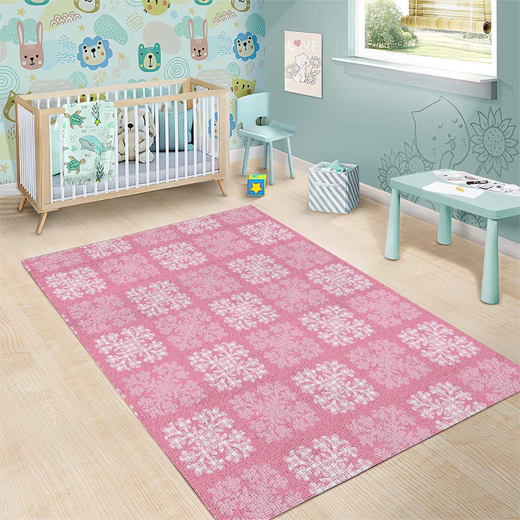 Pink Palaka Quilt Hawaii Area Rug Traditional Hawaii-plaid Pattern - Polynesian Pride