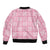 Pink Palaka Quilt Hawaii Bomber Jacket Traditional Hawaii-plaid Pattern - Polynesian Pride