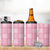 Pink Palaka Quilt Hawaii 4 in 1 Can Cooler Tumbler Traditional Hawaii-plaid Pattern - Polynesian Pride