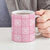 Pink Palaka Quilt Hawaii Ceramic Mug Traditional Hawaii-plaid Pattern - Polynesian Pride