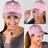 Pink Palaka Quilt Hawaii Classic Cap Traditional Hawaii-plaid Pattern - Polynesian Pride