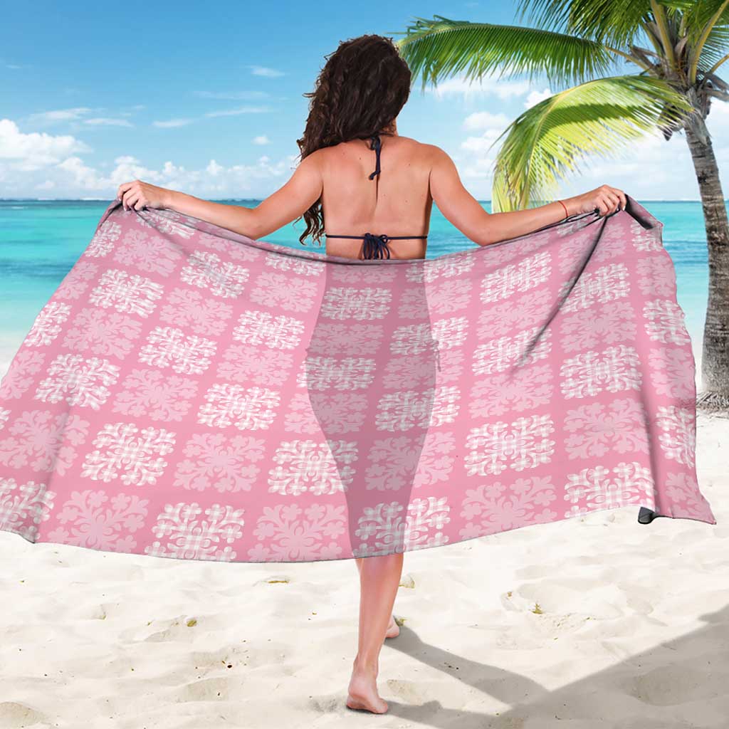 Pink Palaka Quilt Hawaii Sarong Traditional Hawaii-plaid Pattern - Polynesian Pride