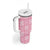 Pink Palaka Quilt Hawaii Tumbler With Handle Traditional Hawaii-plaid Pattern - Polynesian Pride