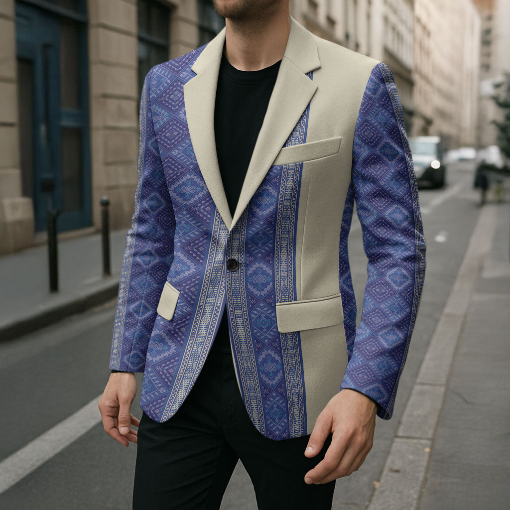 Mabuhay Philippines Festival Blazer Yakan Modern Filipiniana Inspired LT14 - Polynesian Pride