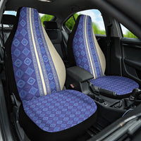 Mabuhay Philippines Festival Car Seat Cover Yakan Modern Filipiniana Inspired LT14 One Size Blue - Polynesian Pride
