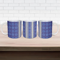 Mabuhay Philippines Festival Ceramic Mug Yakan Modern Filipiniana Inspired LT14 - Polynesian Pride