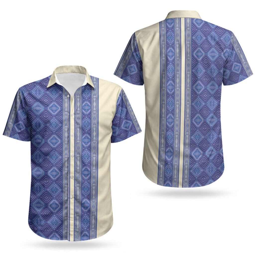 Mabuhay Philippines Festival Couples Matching Puletasi and Hawaiian Shirt Yakan Modern Filipiniana Inspired LT14 - Polynesian Pride