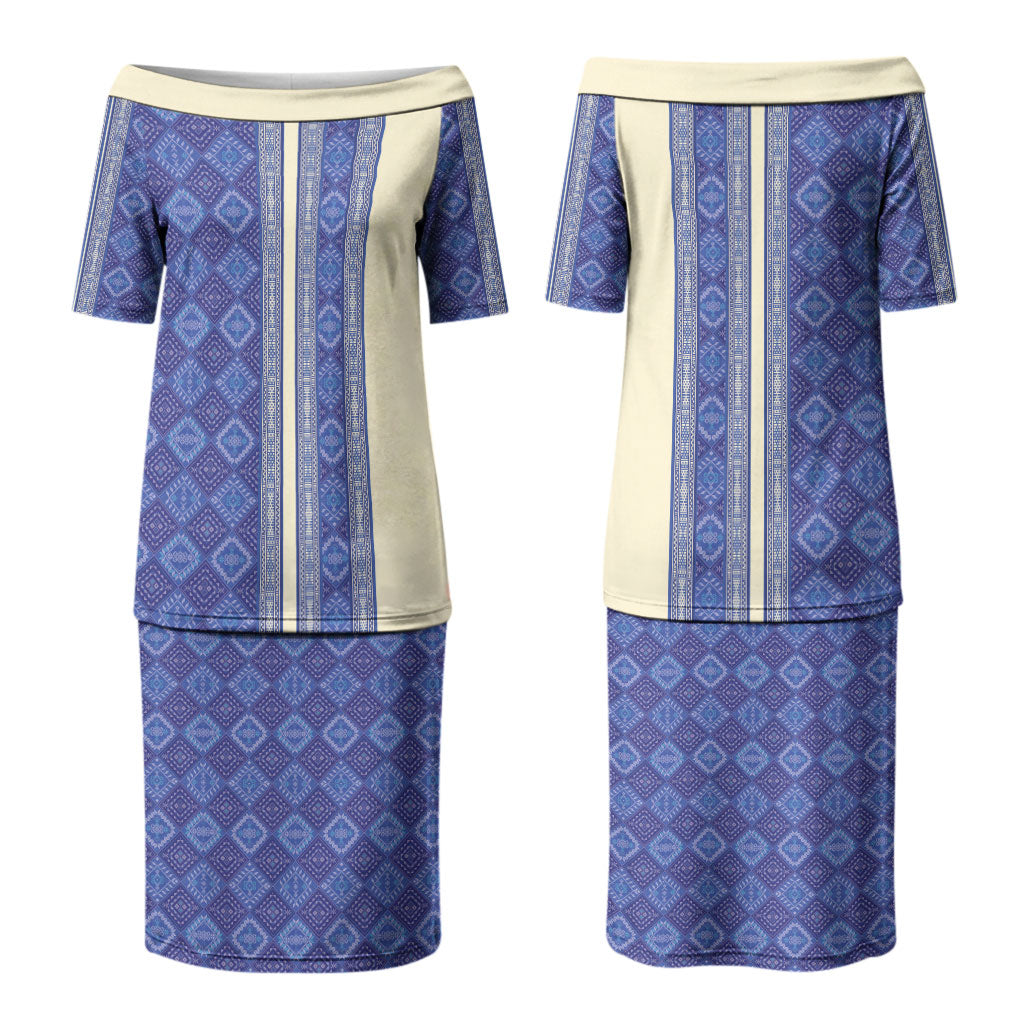 Mabuhay Philippines Festival Couples Matching Puletasi and Hawaiian Shirt Yakan Modern Filipiniana Inspired LT14 - Polynesian Pride