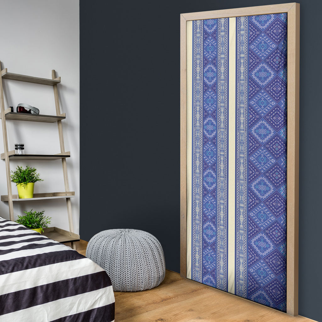 Mabuhay Philippines Festival Door Cover Yakan Modern Filipiniana Inspired LT14 - Polynesian Pride