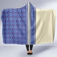 Mabuhay Philippines Festival Hooded Blanket Yakan Modern Filipiniana Inspired LT14 One Size Blue - Polynesian Pride