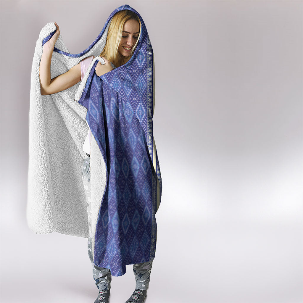 Mabuhay Philippines Festival Hooded Blanket Yakan Modern Filipiniana Inspired LT14 - Polynesian Pride