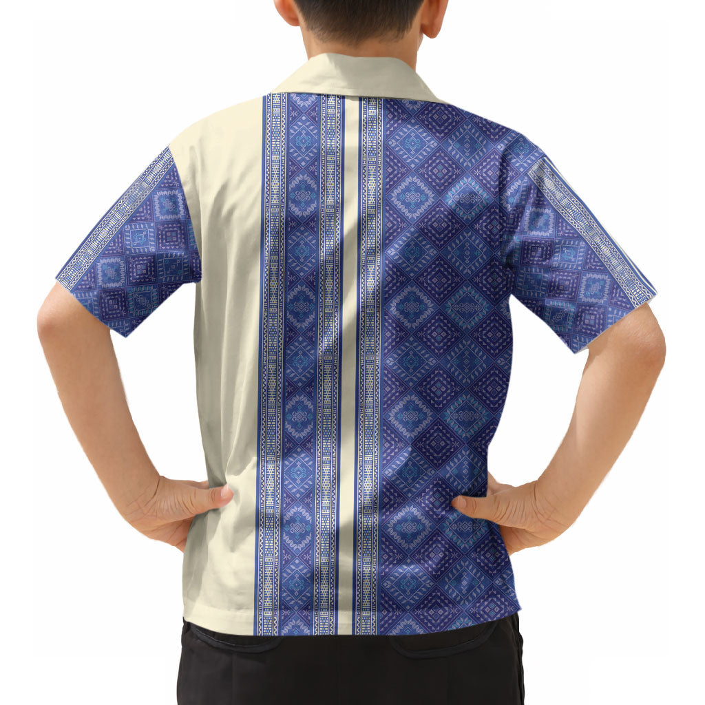 Mabuhay Philippines Festival Kid Hawaiian Shirt Yakan Modern Filipiniana Inspired LT14 - Polynesian Pride