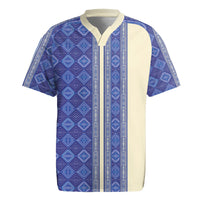 Mabuhay Philippines Festival Rugby Jersey Yakan Modern Filipiniana Inspired LT14 Blue - Polynesian Pride