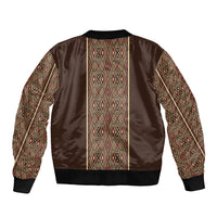 Mabuhay Philippines Festival Bomber Jacket Tnalak Modern Filipiniana Inspired LT14 - Polynesian Pride