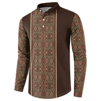 Mabuhay Philippines Festival Button Sweatshirt Tnalak Modern Filipiniana Inspired LT14 - Polynesian Pride