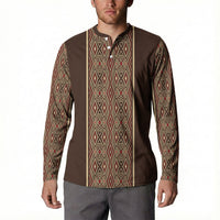 Mabuhay Philippines Festival Button Sweatshirt Tnalak Modern Filipiniana Inspired LT14 - Polynesian Pride