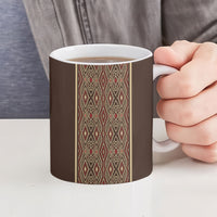 Mabuhay Philippines Festival Ceramic Mug Tnalak Modern Filipiniana Inspired LT14 - Polynesian Pride