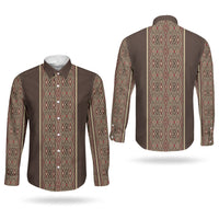 Mabuhay Philippines Festival Couples Matching Off Shoulder Maxi Dress and Long Sleeve Button Shirt Tnalak Modern Filipiniana Inspired LT14 - Polynesian Pride