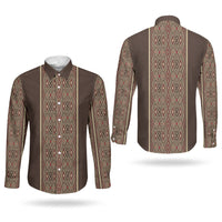 Mabuhay Philippines Festival Couples Matching Off Shoulder Short Dress and Long Sleeve Button Shirt Tnalak Modern Filipiniana Inspired LT14 - Polynesian Pride